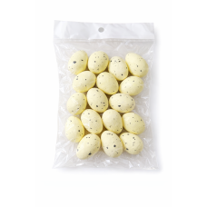 Набір пасхальних яєць,2,5*3,5см, колір - лимонний, упаковка 24 шт