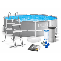 Intex Басейн каркасний 26718 FR  об`єм :10685л (90%), розмір:366х122см, фільтр-насос, сходи, від 6-ти років