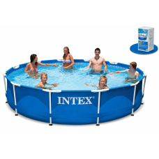 Intex Басейн каркас 28210 круглий, /6+років/, в коробці, 366*76см, 6,503 л 